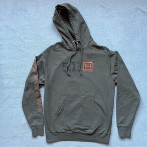 5.11 Tactical Hoodie Mens Medium Military Green Punctarn Sweatshirt Sweater